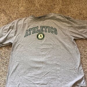Oversized Gray Athletics T-Shirt